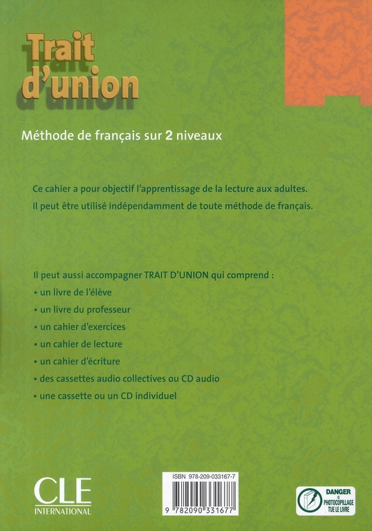 Trait d'union 1 - Niveaux A1.1/A1 - Cahier d'écriture - Cahier d'activités